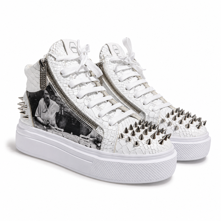 Sneakers Hi-Top, Piele, Pablo Escobar