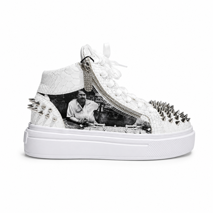 Sneakers Hi-Top, Piele, Pablo Escobar