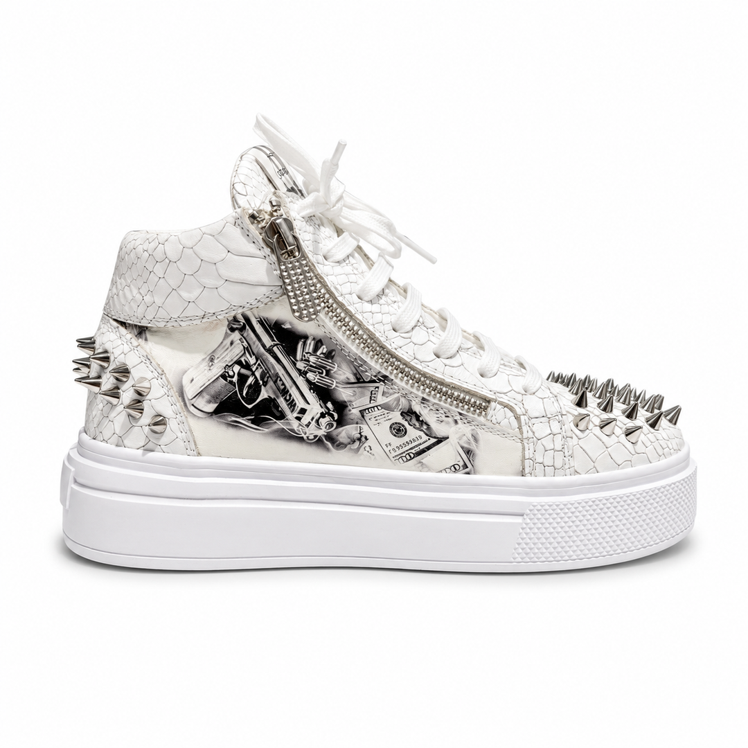 Sneakers Hi-Top, Piele, Pablo Escobar