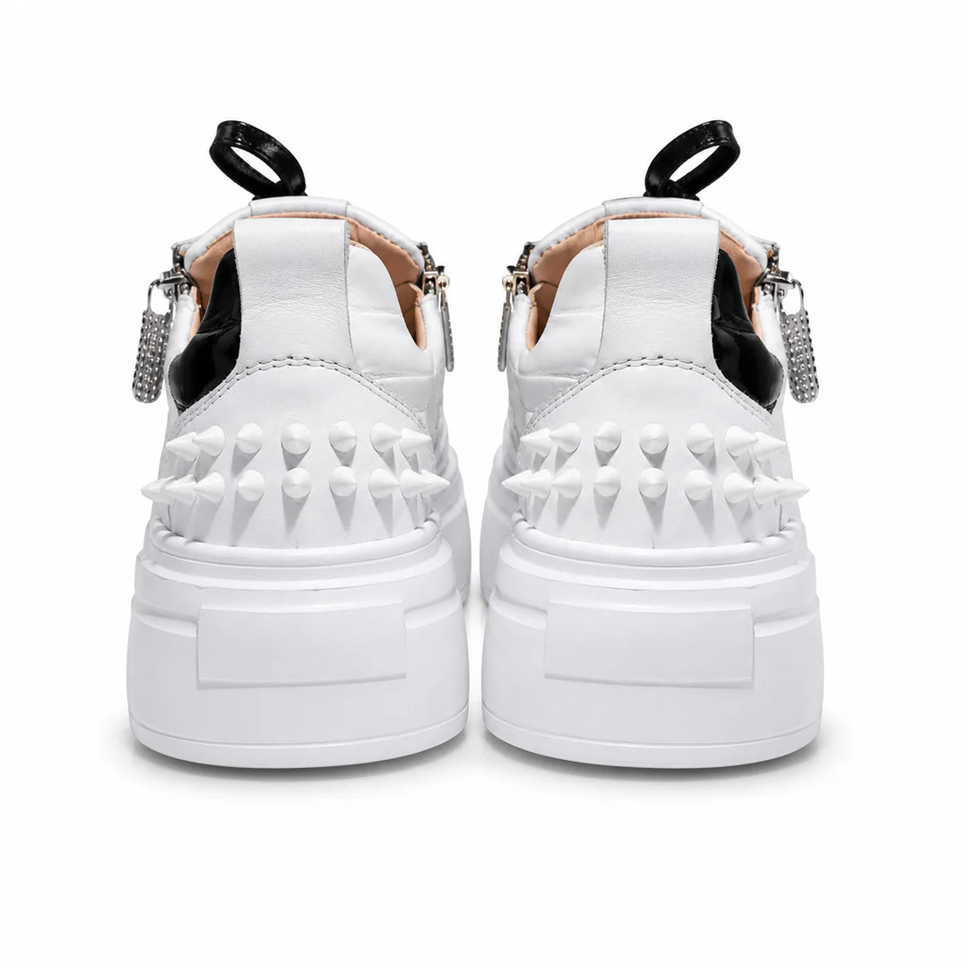 Sneakers Low-Top, Piele, Black Croco