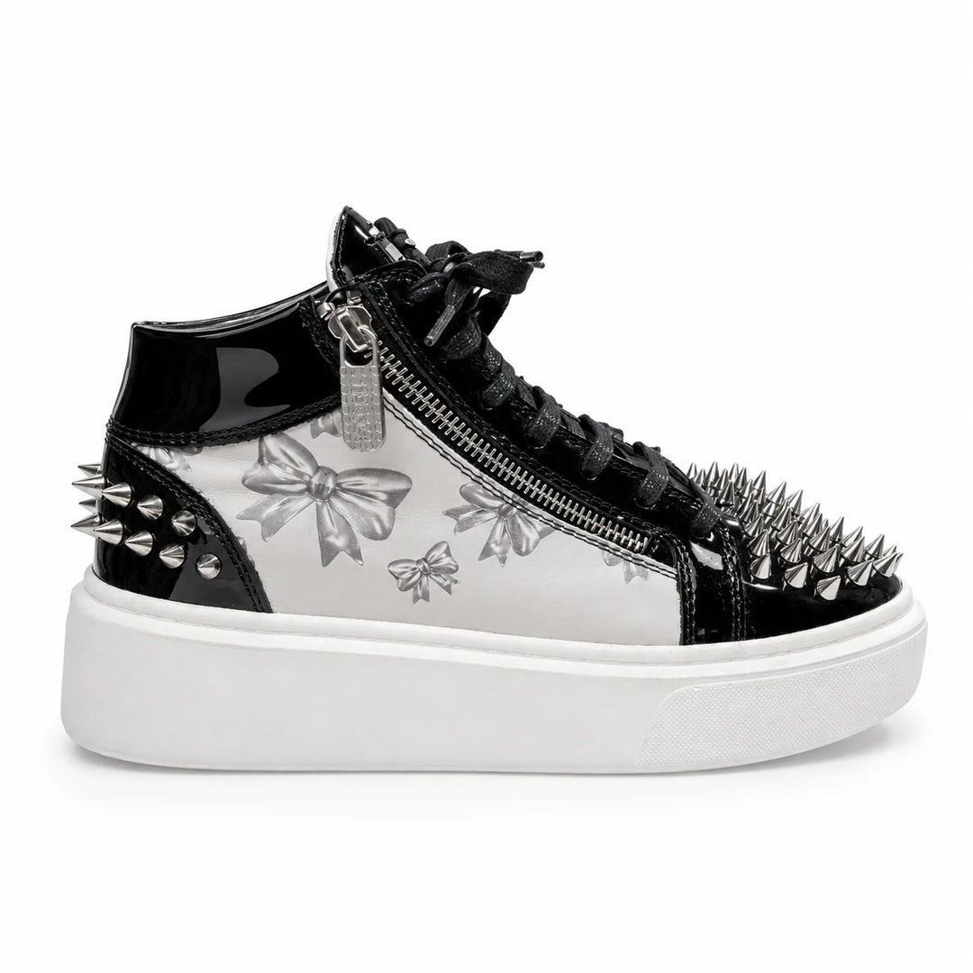 Sneakers Hi-Top, Piele, Bows&amp;Cash