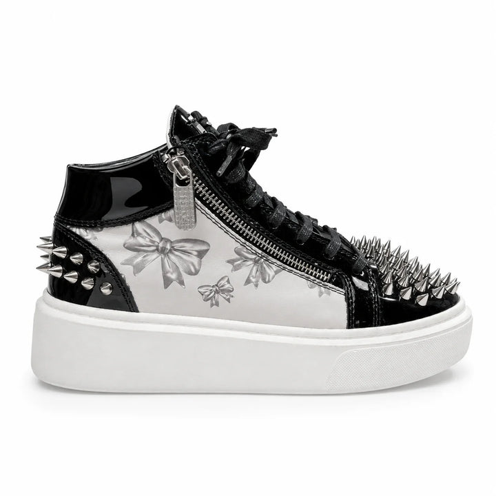 Sneakers Hi-Top, Piele, Bows&amp;Cash