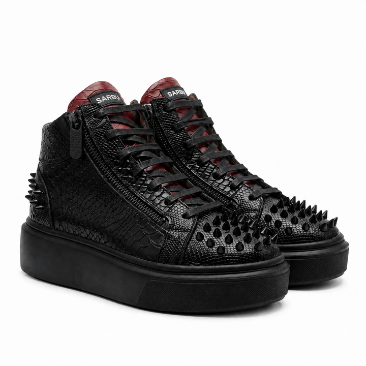 Sneakers Hi-Top, Piele, Obsidian Edge