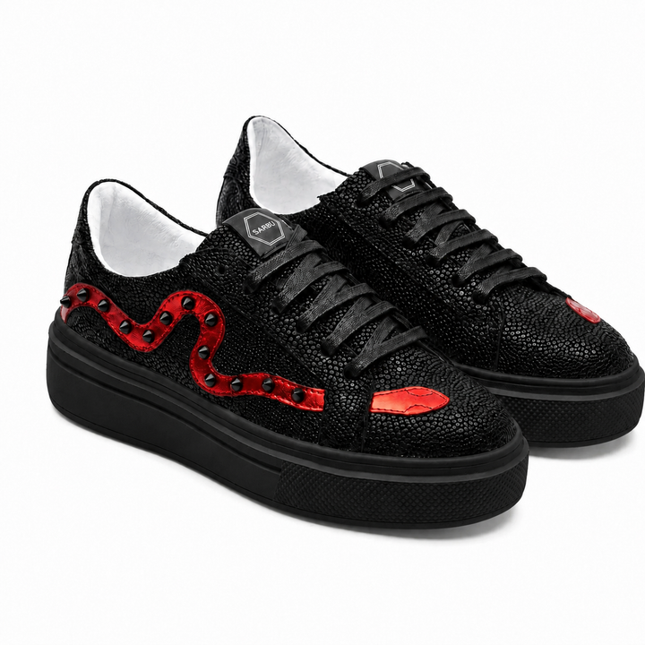 Sneakers Low-Top, Piele, Bloodline Python