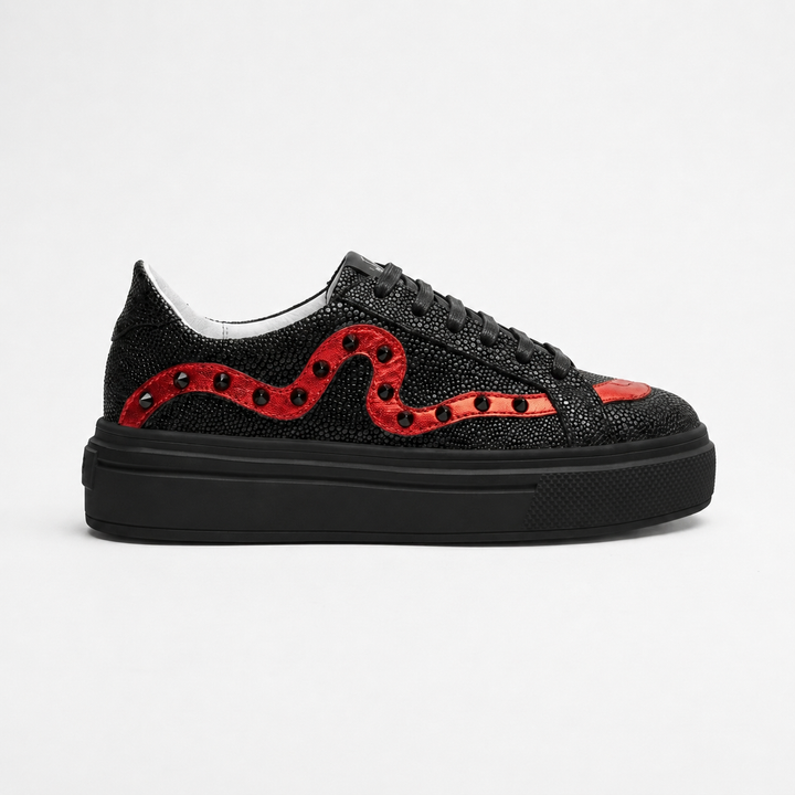 Sneakers Low-Top, Piele, Bloodline Python