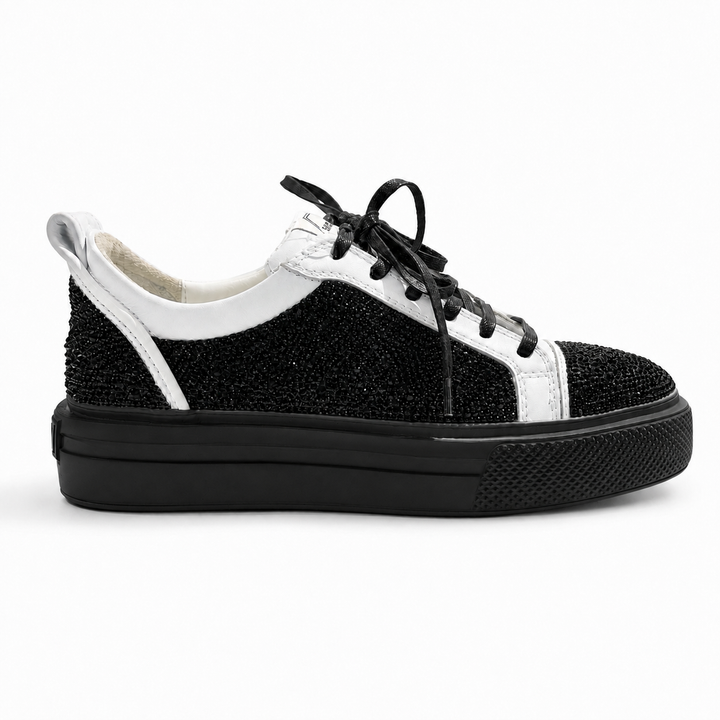 Sneakers Low-Top, Piele, Cristale, Eclipse Crystal