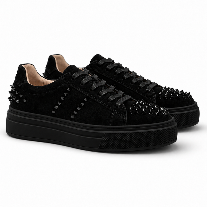 Sneakers Low-Top, Piele, Studded Suede