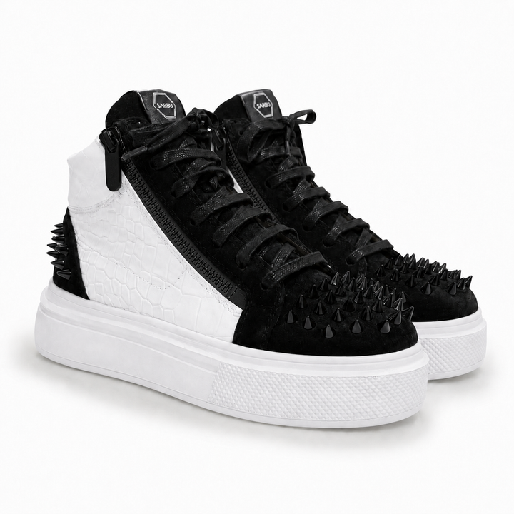 Sneakers Hi-Top, Piele, Vertex Bold