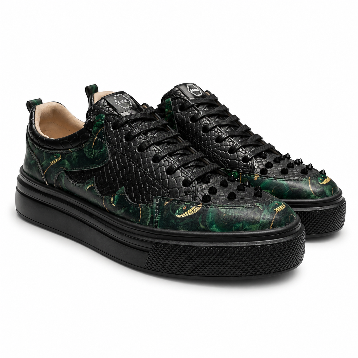 Sneakers Low-Top, Piele, Emerald Viper