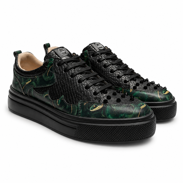 Sneakers Low-Top, Piele, Emerald Viper