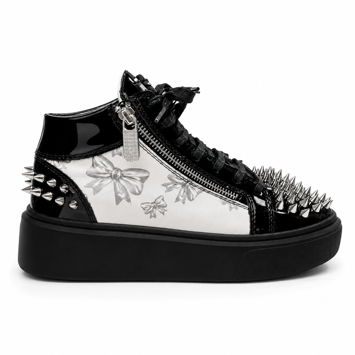 Sneakers Hi-Top, Piele, Bows&amp;Cash