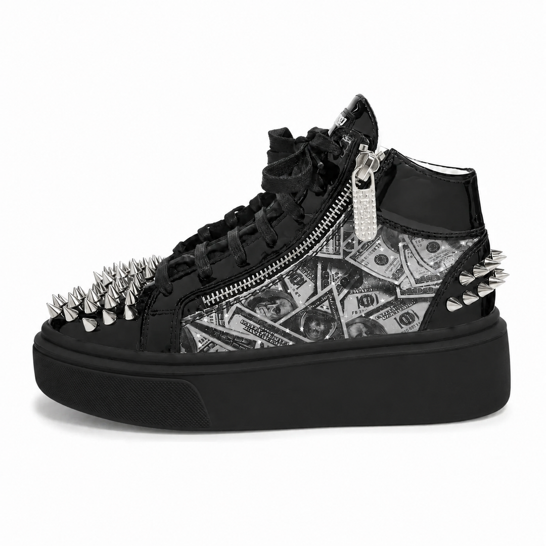 Sneakers Hi-Top, Piele, Bows&amp;Cash