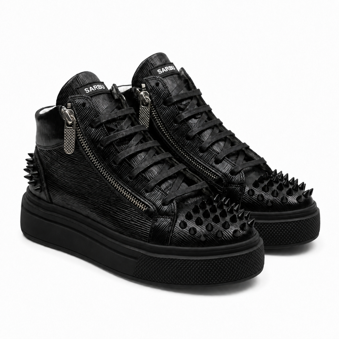Sneakers Hi-Top, Piele, Urban Rib