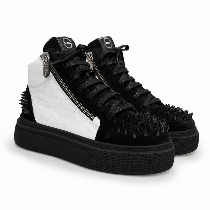 Sneakers Hi-Top, Piele, Vertex Bold