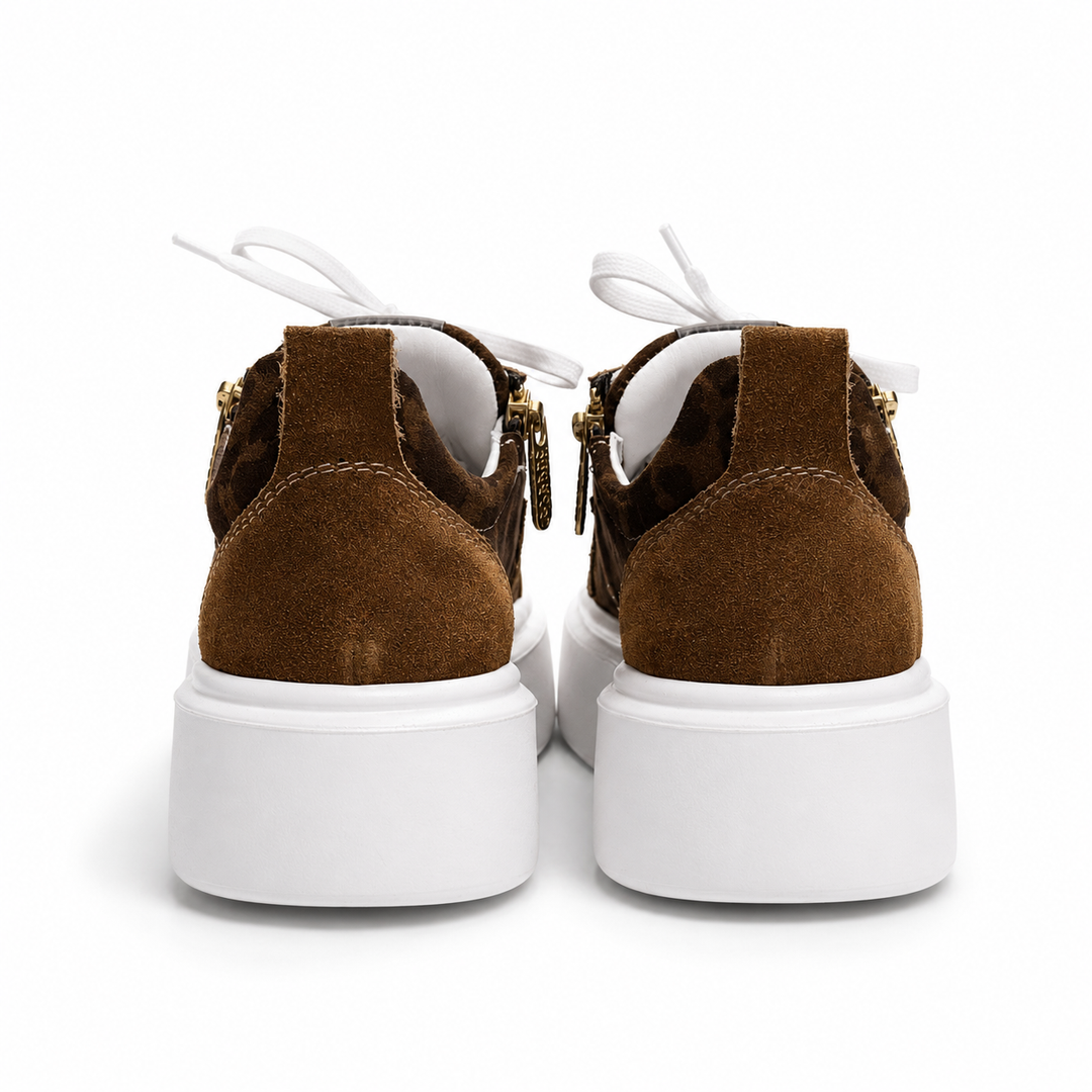 Sneakers Low-Top, Piele, Wild Cognac