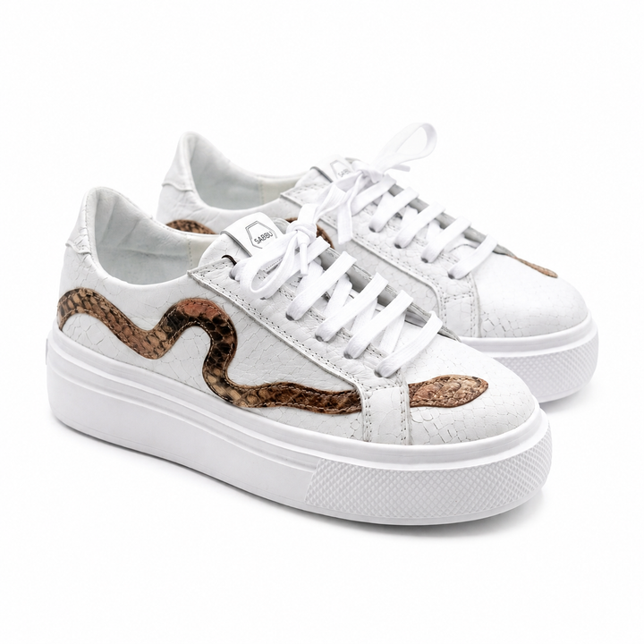 Sneakers Low-Top, Piele, Sahara Wave