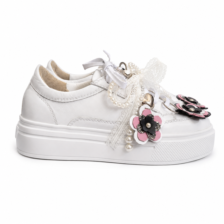Sneakers Low-Top, Piele, Pearl Bloom