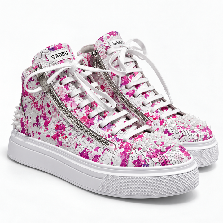 Sneakers Hi-Top, Piele, Pink Venom