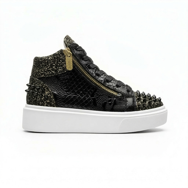 Sneakers Hi-Top, Piele, Copper Sparkle