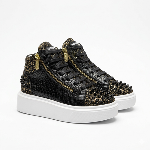 High Sneakers Dark Crown - Sarbu Atelier – sarbustore.ro