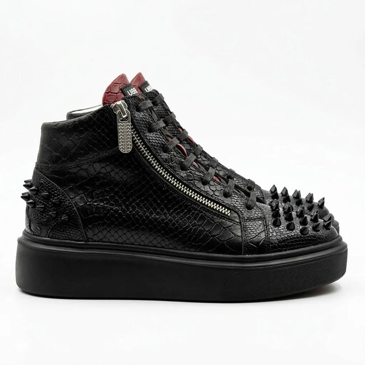 Sneakers Hi-Top, Piele, Obsidian Edge