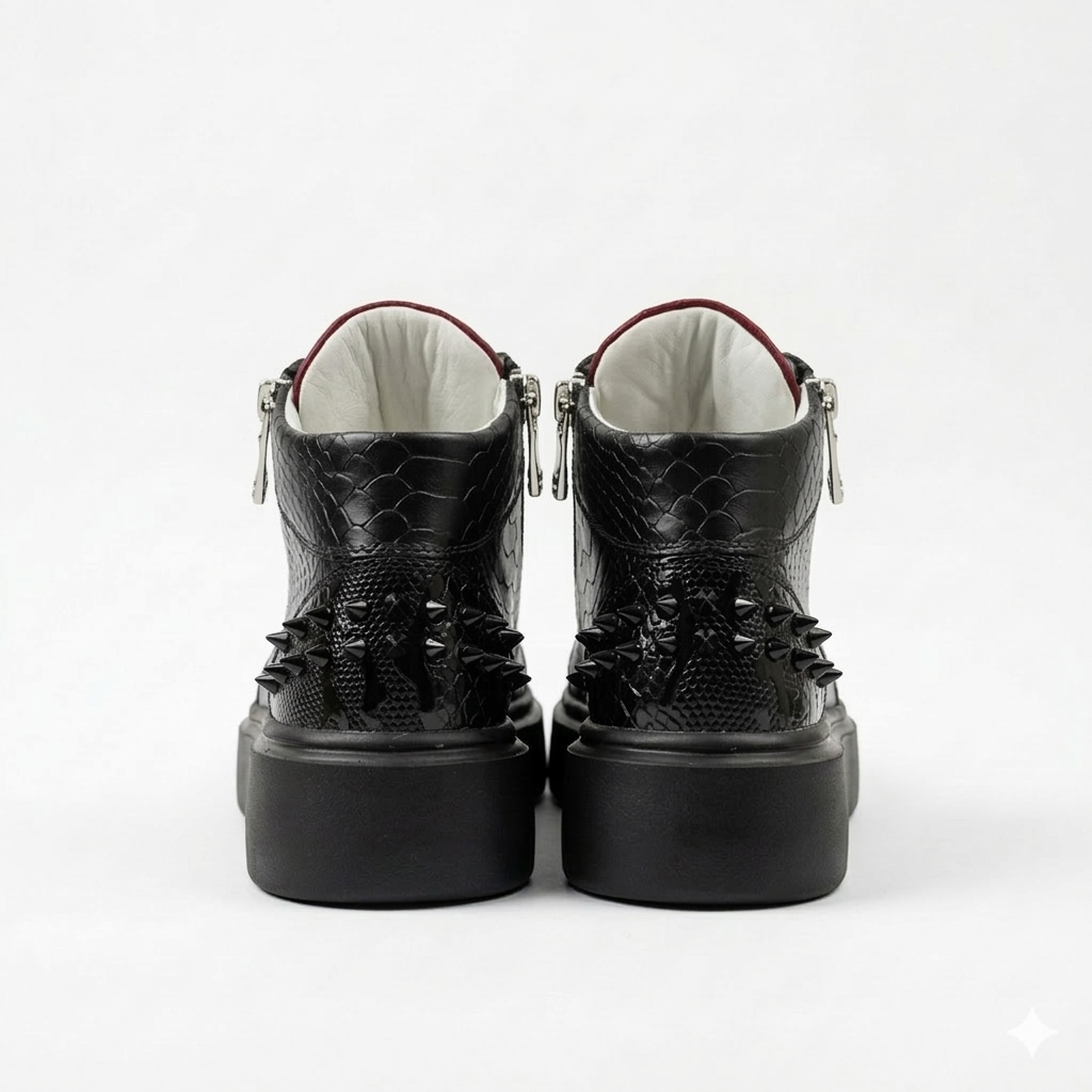 Sneakers Hi-Top, Piele, Obsidian Edge