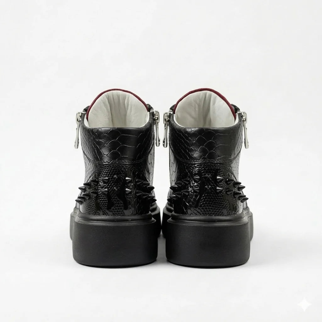 Sneakers Hi-Top, Piele, Obsidian Edge