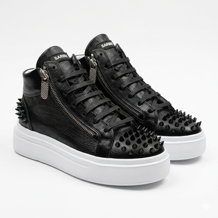 Sneakers Hi-Top, Piele, Urban Rib