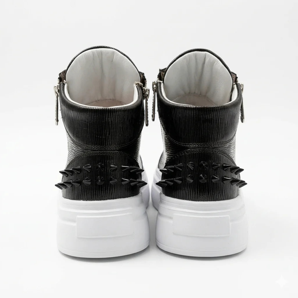 Sneakers Hi-Top, Piele, Urban Rib