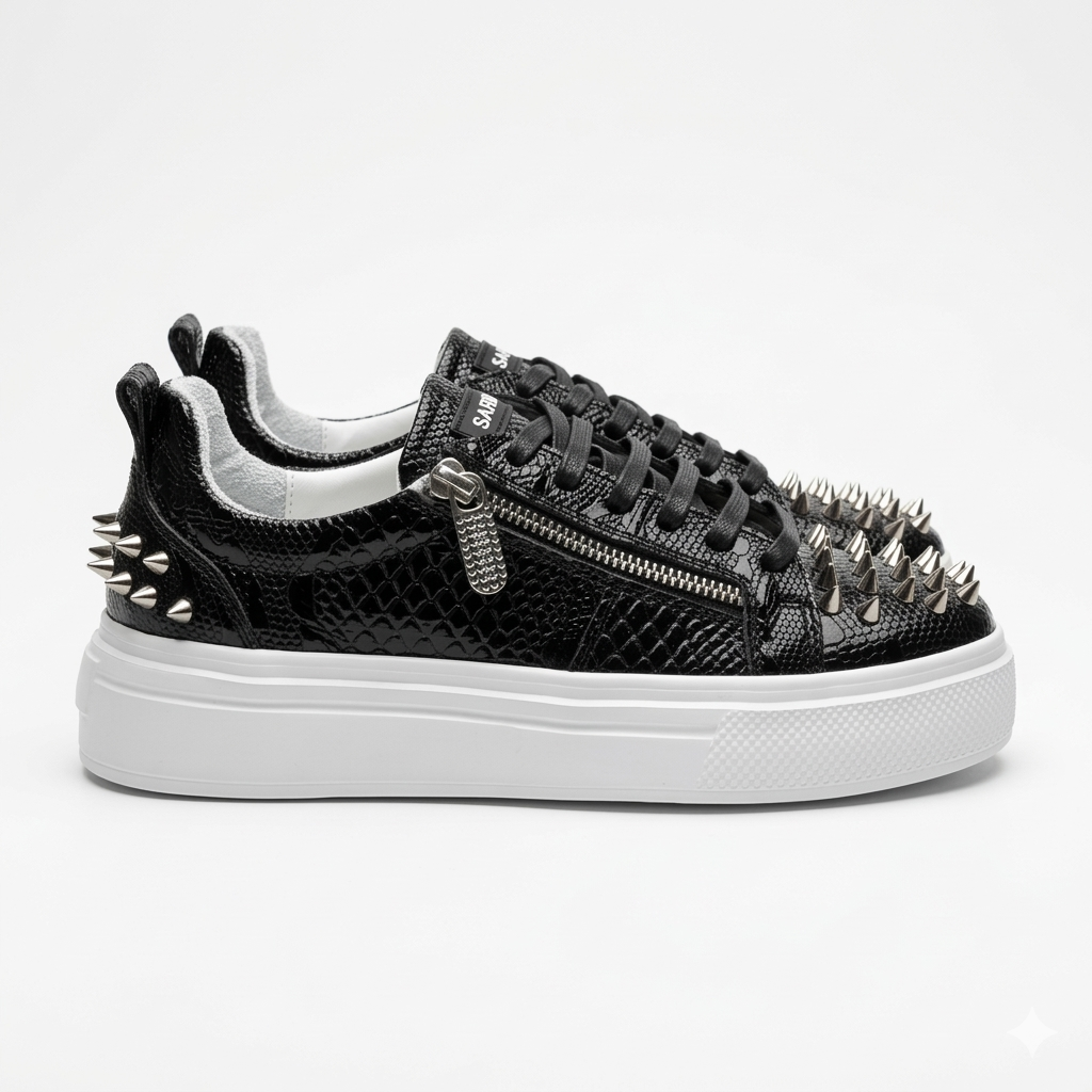 Sneakers Low-Top, Piele, Phantom