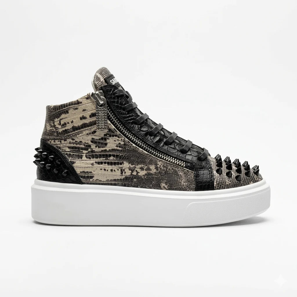 Sneakers Hi-Top, Piele, Iguana Reign