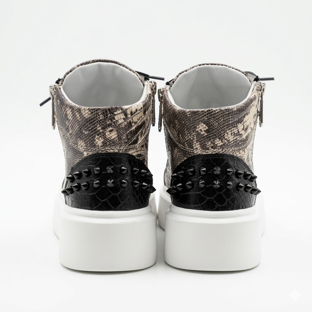 Sneakers Hi-Top, Piele, Iguana Reign