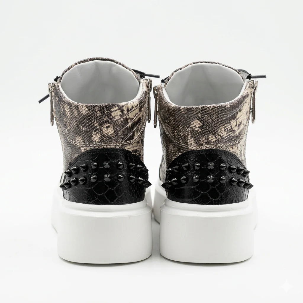 Sneakers Hi-Top, Piele, Iguana Reign