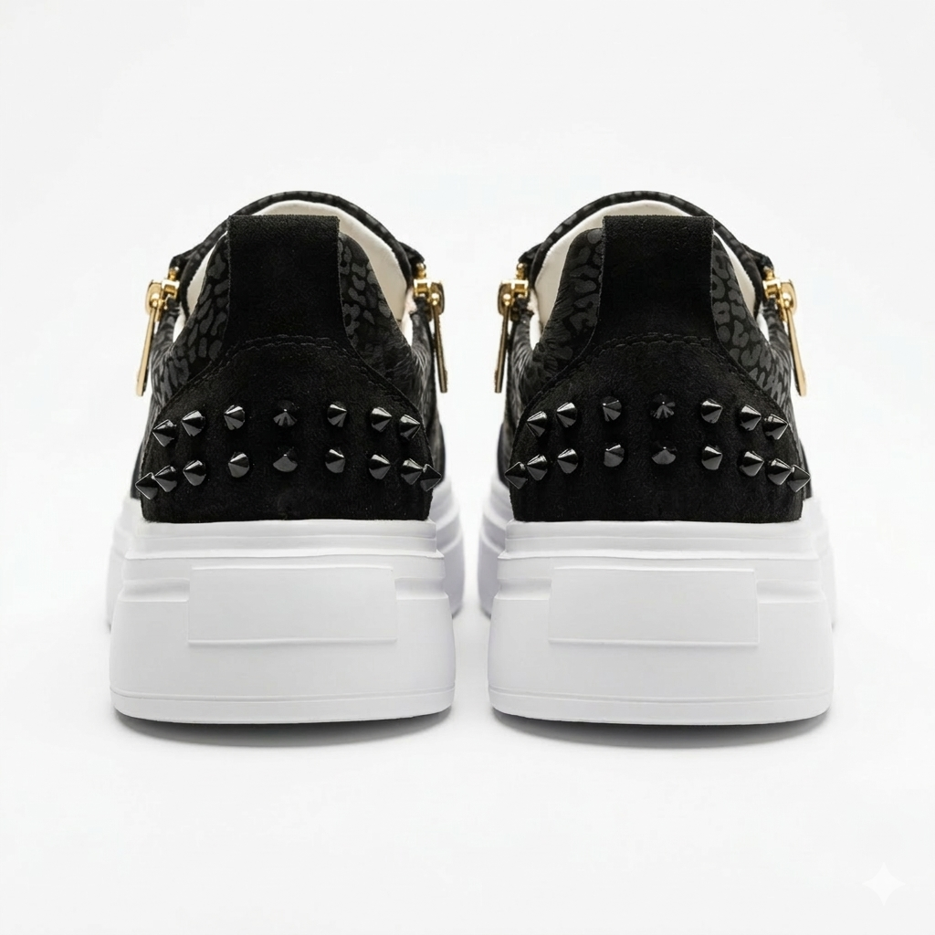 Sneakers Low-Top, Piele, Dark Luxe
