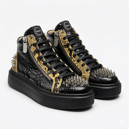 ムク　SAR High Sneakers Dark Crown - Sarbu Atelier – sarbustore.ro