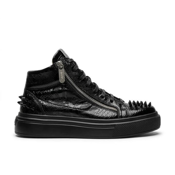 Sneakers Hi-Top, Piele, Black Imperium