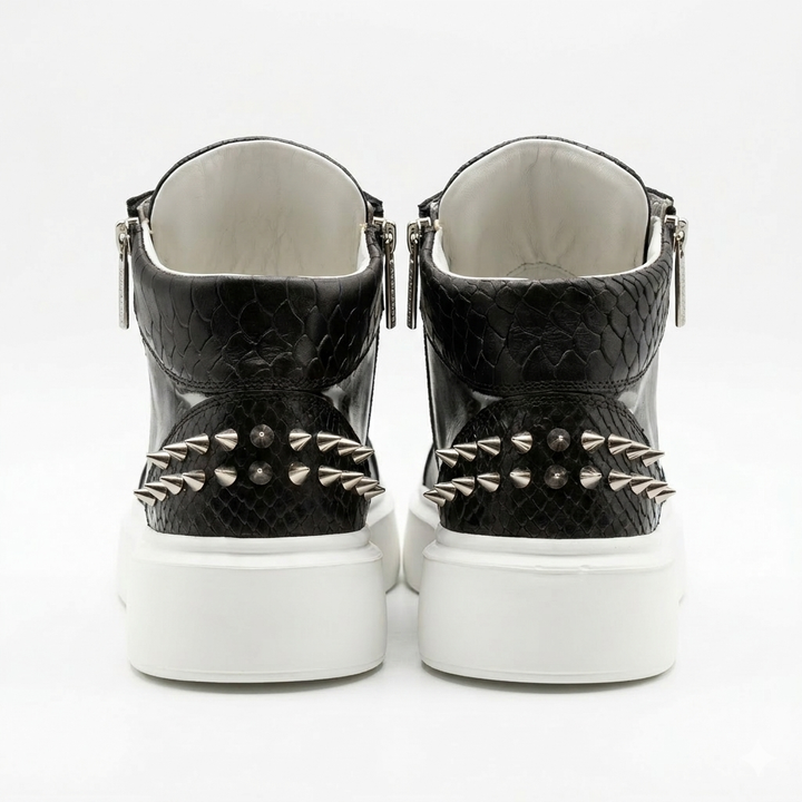 Sneakers Hi-Top, Piele, Rebel Spike