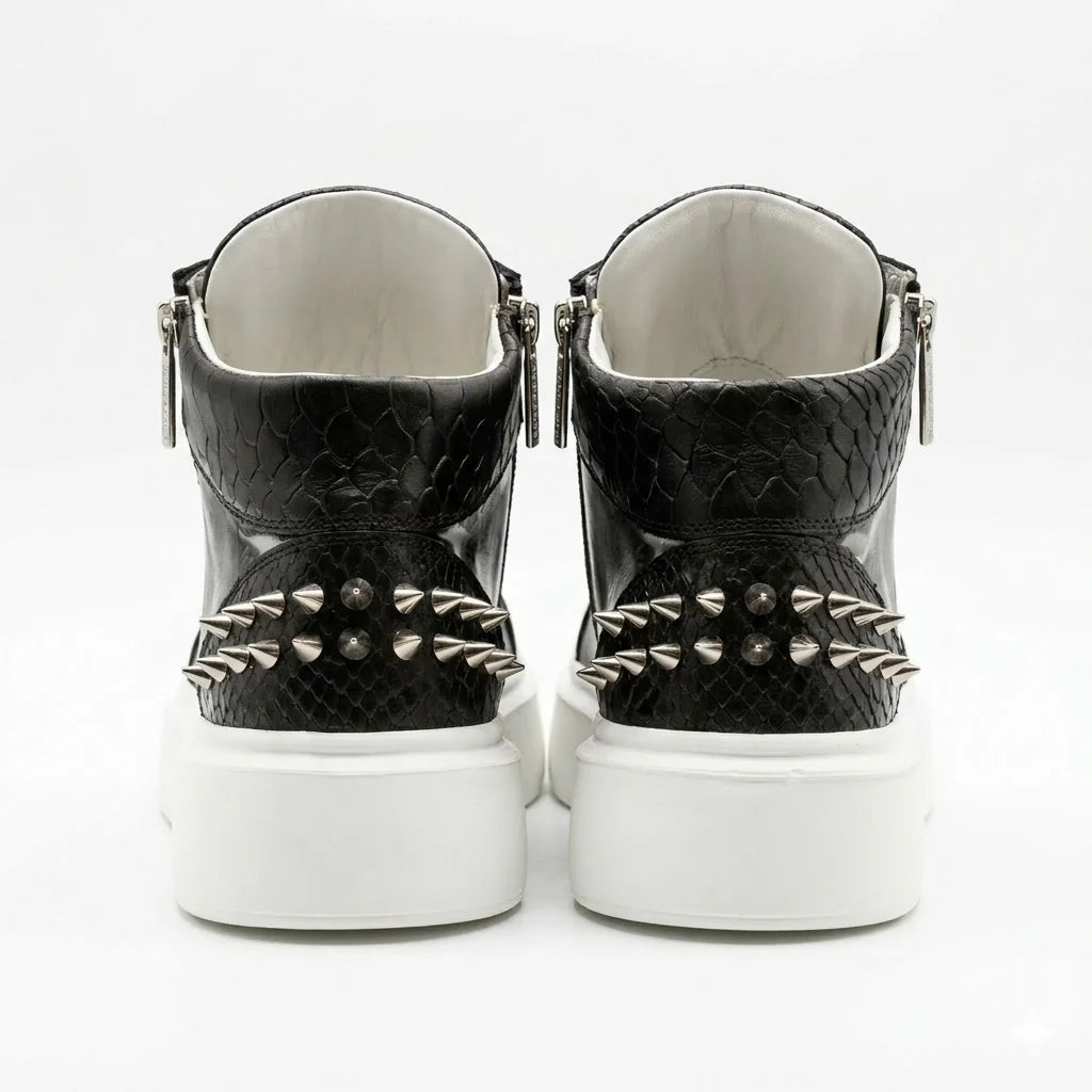 Sneakers Hi-Top, Piele, Rebel Spike