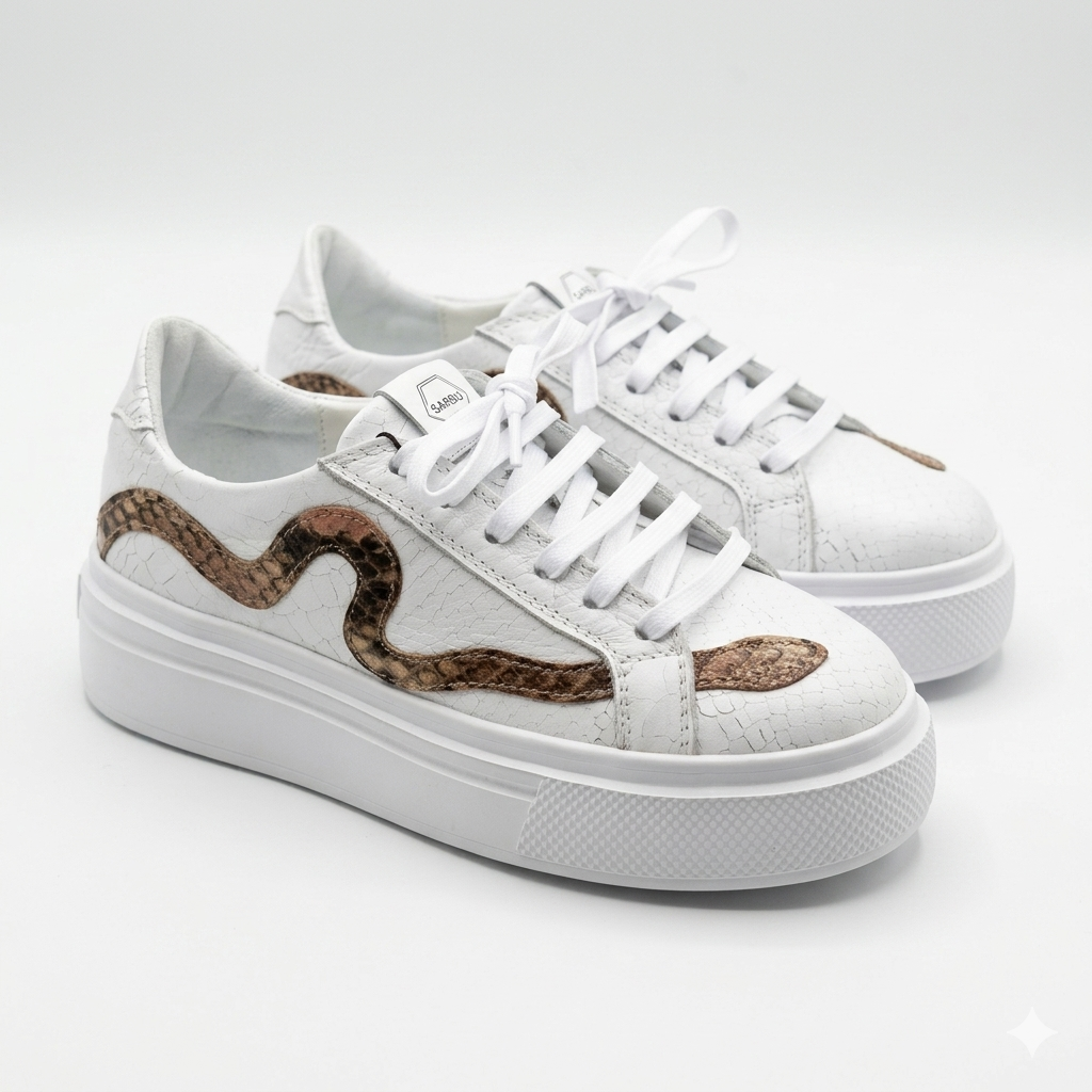 NEW Collection Snake Low Sneakers - "Sahara Wave"