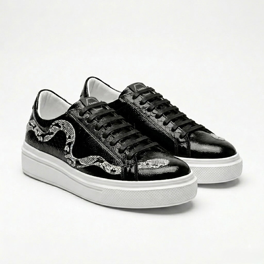 NEW Collection Snake Low Sneakers - "Viper Mono"