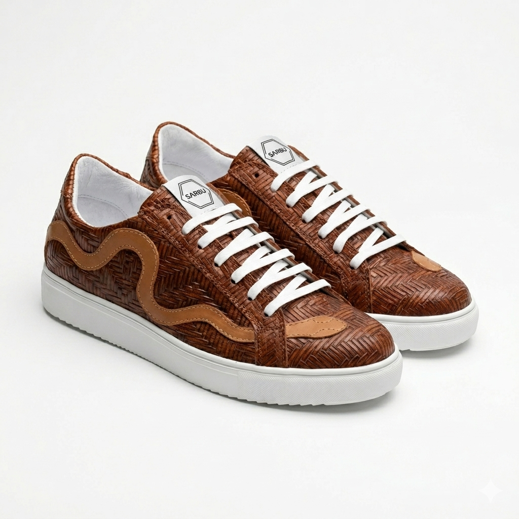 NEW Collection Snake Low Sneakers - "Caramel Serpent"