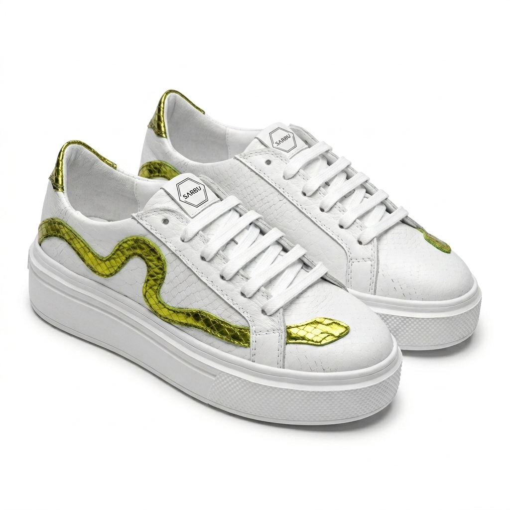 NEW Collection Snake Low Sneakers - "Acid Python"