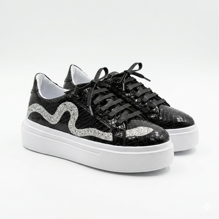 Sneakers Low-Top, Piele, Stardust Cobra