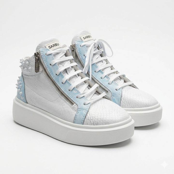 Sneakers Hi-Top, Piele, Frost Bite