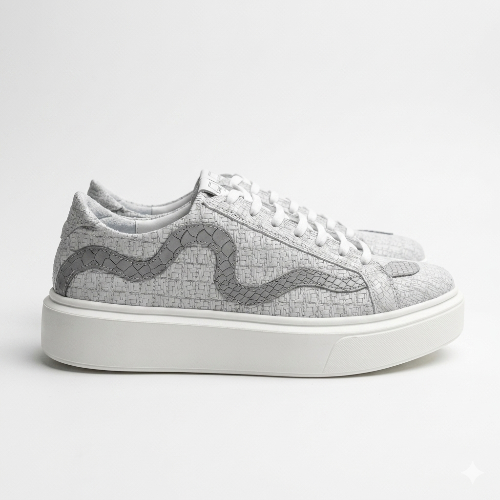 NEW Collection Snake Low Sneakers - "Ash Adder"