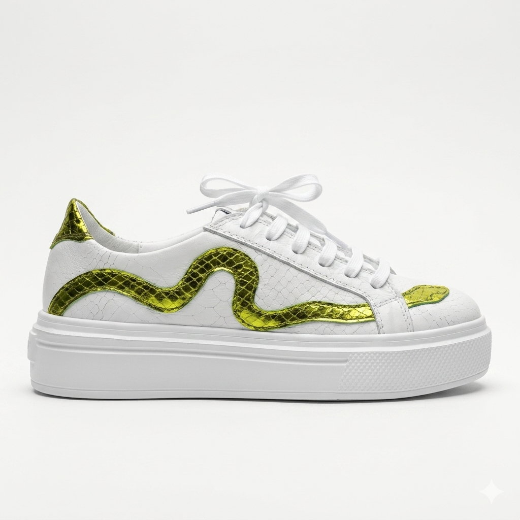 NEW Collection Snake Low Sneakers - "Acid Python"