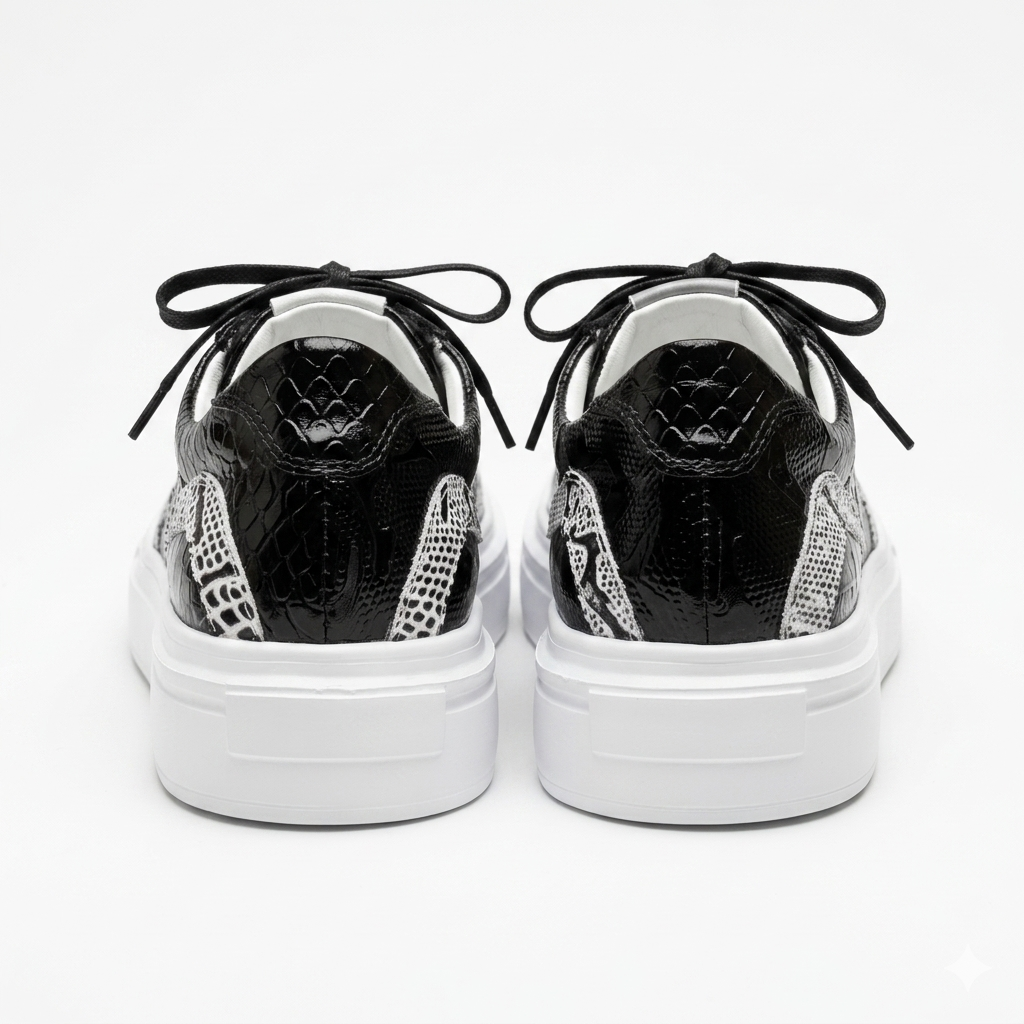 NEW Collection Snake Low Sneakers - "Viper Mono"