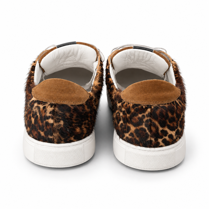 Sneakers Low-Top, Piele, Pony Caramel