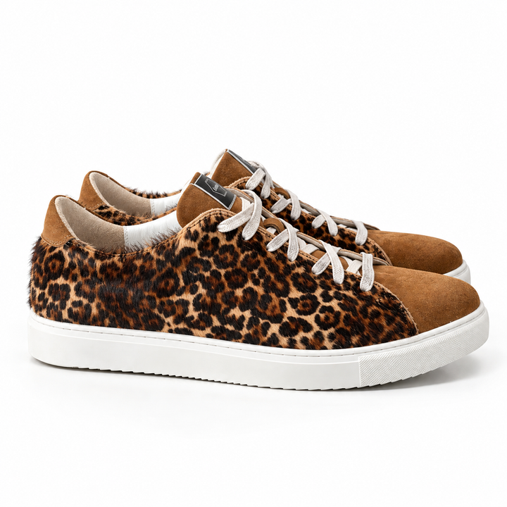 Sneakers Low-Top, Piele, Pony Caramel