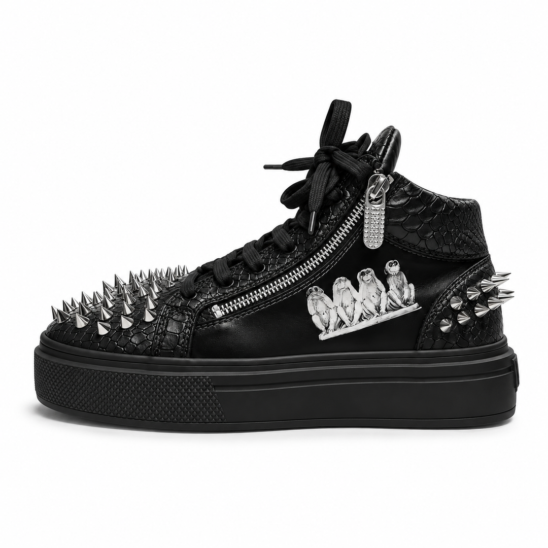 Sneakers Hi-Top, Piele, Narcos Black